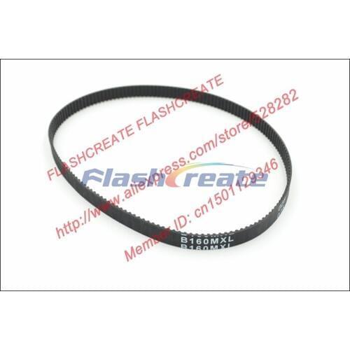 POWGE B160 MXL Synchronous Belt 160 Teeth Width 6.35mm Length 325.12mm Rubber MXL Closed-Loop Timing Belt B160 MXL