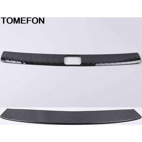 TOMEFON For Hyundai Tucson 2016 2017 2018 2019 Rear Trunk Bumper Tail Door Protect Pedel Cover Trim Accessories Stainless Steel