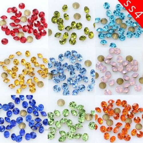 Top 1440p PP9 ss4 1.5mm Pointed foiled Back czech Crystal faceted Glass Rhinestones jewels brooch watch necklace Repair Beads