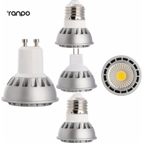 Ultra Bright Dimmable LED Spotlight E27/E26/GU10/MR16 15W COB Bulb CREE Lamps