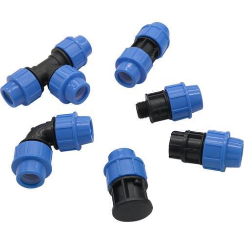 Inner Diameter 25mm 3/4" Male/Female Thread PE Connector DN25 Pipe Connection Fittings Garden Irrigation Tube Connection Adapter