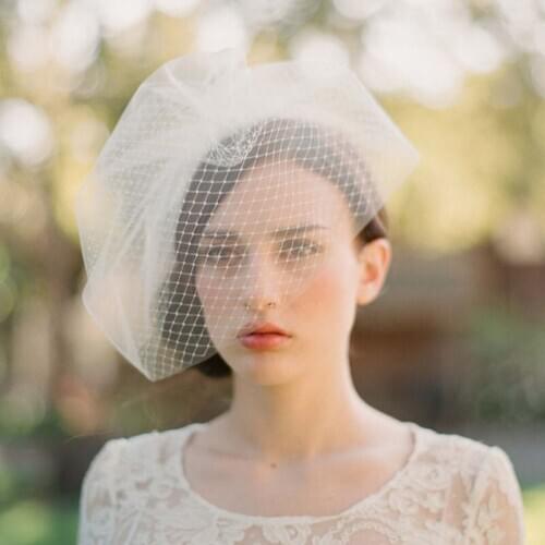 White Red Black Face Veil With Clip Bridal Vail Net Birdcage Veil Charming Fascinators For Weddings Veil Hats velo novia