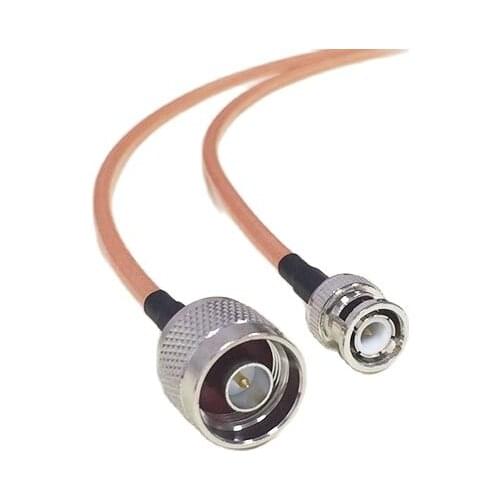 High quality low-attenuation N Male Plug Switch BNC Male RF coax cable adapter RG142 50CM/100CM wholesale price