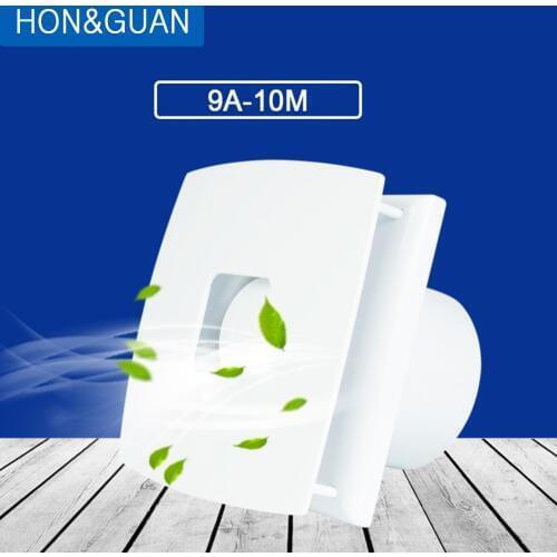 Hon&Guan 4" Silent Air Extractor Home Toilet Kitchen Ventilation Exhaust Fans for Bath Bathroom Ventilator 10W 110V 240V