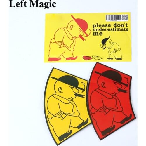 Funny Dwarf Card Illusion Magic Tricks Please Don'T Underestimate Me Card Magic Props Kids Toy Gift Children Magic Puzzle Toy