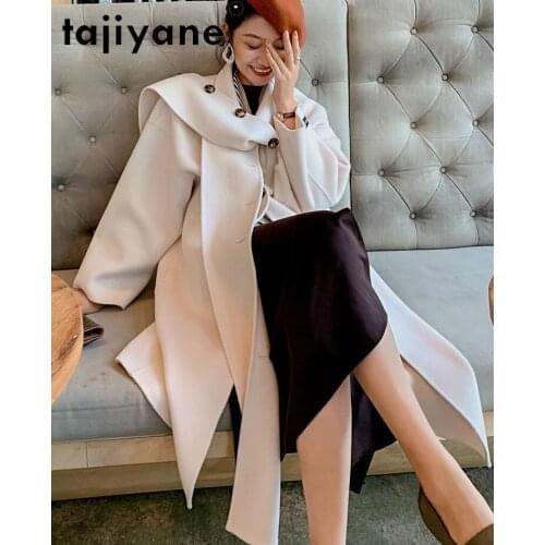 Tajiyane Winter 2020 Womens Coats Woman 100% Wool Jackets Especially Female Double-sided Cashmere Coat Casaco Feminino TN1567