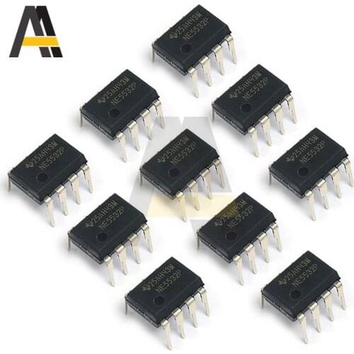 10Pcs/Lot NE5532P DIP8 NE5532 DIP 5532P DIP-8 new and original IC In Stock