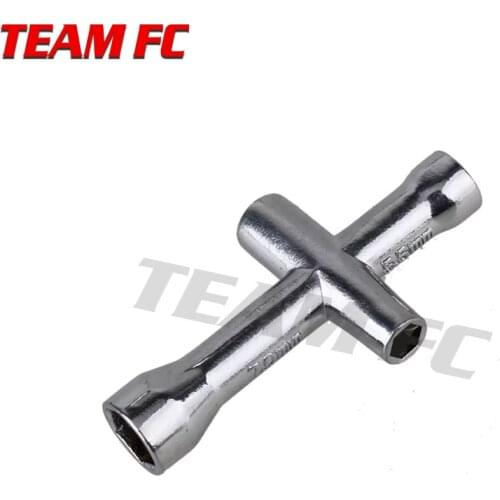 2PCS 7mm 5.5mm 4mm 5mm Cross Wrench Hex Socket Repair tools for 1/10 HSP Tamiya HPI Kyosho RC Car Crawler D90 SCX10 S66