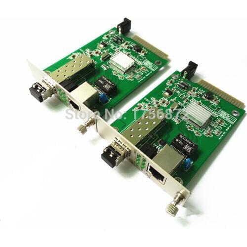2 Pieces/lot New Cassette Gigabit Ethernet Transceiver SFPgigabit multimode fiber transceiver multimode fiber 850nm LC