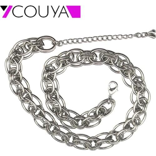 2017 Choker Necklace 12mm Width Link Chain Maxi Torques Fashion Statement Necklace Wholesale Jewelry N10044