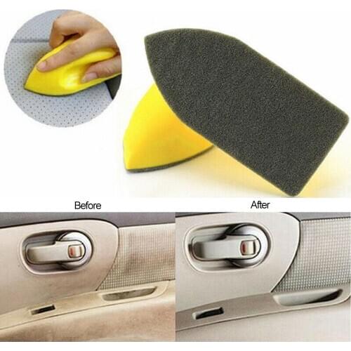 50% HOT SALES!!! Multifunctional Felt Car Interior Leather Seat Cleaning Brush Washing Tool