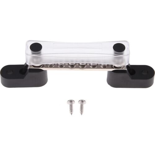 6 Way Bus Bar Electric Terminal Junction Block 12-48v For Truck Boat Car