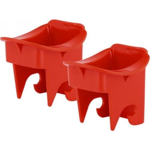 1 Pair Red Color ABS Car Supplies Buckle For Baby Latch Connectors Safety Seat Isofix Locater Guide Car Seat