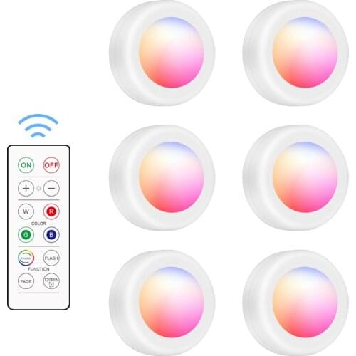 Remote Under Cabinet Light Wireless LED LED Closet Lights Under Counter Lighting Remote Dimmable Night Light For Home Bedroom