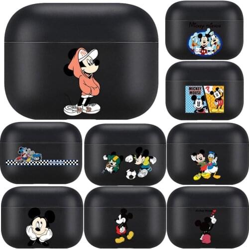 Disney mickey For Airpods pro 3 case Protective Bluetooth Wireless Earphone Cover for Air Pods airpod case air pod Cases black
