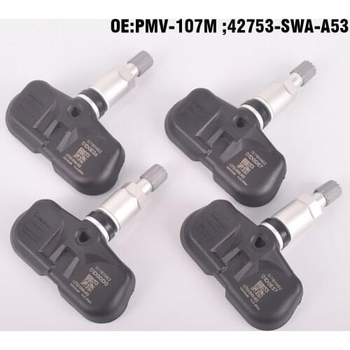 4 pcs New Tire Pressure Sensor Wheel TPMS 315MHz For Honda Accord CRV FiT 2007-2012