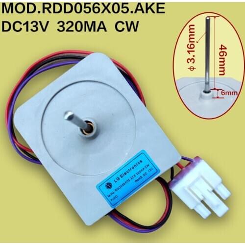 For LG double door opener refrigerator fan DC motor MOD.RDD056X05.AKE DC13V CW refrigerator parts