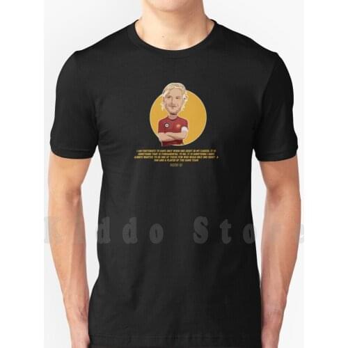 Number 10 T Shirt Print For Men Cotton New Cool Tee Roma Totti Football Soccer Casuals Awaydays Awayday Hooligan Ultras Clobber