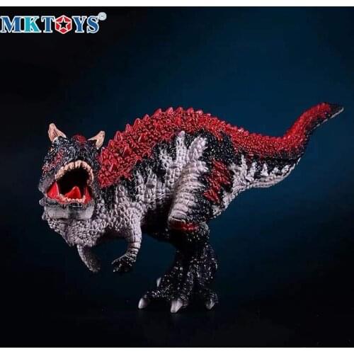 MKTOYS Dinosaur Toys for Children Carnotaurus with Movable Jaw Dinozaur Jurassic World Dino Figurine Dinosaurio Gift for Kids