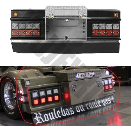 Taillight Set with Toolbox for Remote Control Tamiya 1/14 SCANIA R470 R620