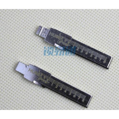 HU66 Engraved Line Blade For Audi VW Skoda Bently Porsche Scale Shearing Teeth Blank 2 IN 1 Lishi (No 31)