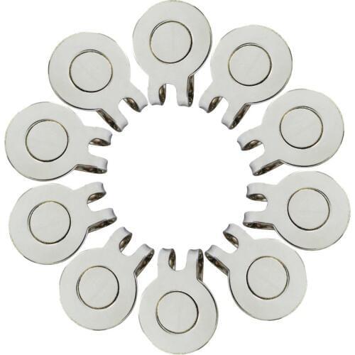 10 pcs Golf Hat Clip Magnetic Metal Golf Cap Clips Golf Accessories Drop Ship