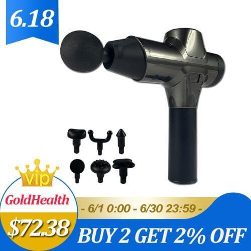 Hidomdom 6 heads Fascial Massa Tissue Massage Gun Relax Muscle Massager Physiotherapy after Fitness Muscle Relaxation Recovery