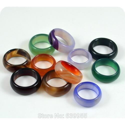 10x High Quality 8mm Band Rings Ethnic Fashion Mens Womens Jewelry