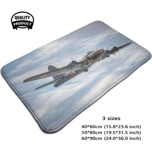 B - 17 Flying Fortress Soft House Family Anti-Slip Mat Rug Carpet Flying Fortress B 17 B17 Flying Fortress Memphis Belle Sally