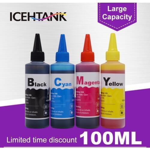 ICEHTANK 4 Color Dye Ink Refill Kit For Canon PG 540 PG-540 CL-541 XL PG540 CL541 Pixma MG2250 MG3150 MG3250 MG4150 Printer