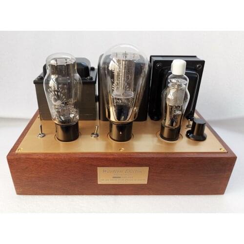 Latest West Electric 91 circuit WE310 pushes 2A3 or 300B dual-use single-ended power amplifier. frequency 20KHZ -0.8DB 5U4G