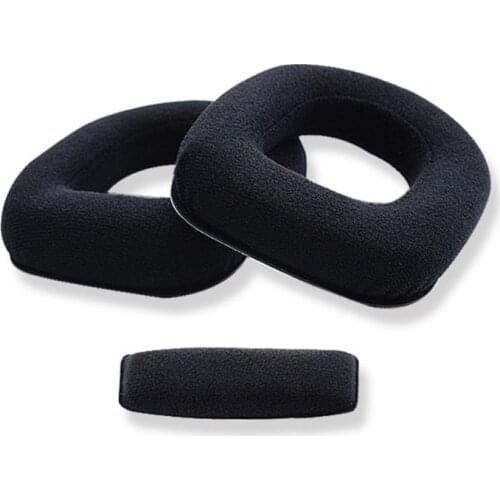 2021 New Velour Gaming Headset For -ASTRO A10 headphone Replacement Ear Pad Ear Cushion Ear Cups Cover Headband Repair Parts