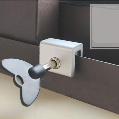 New Aluminum Alloy Move Window Child Safety Lock Sliding Windows Lock Security Sliding Sash Stopper