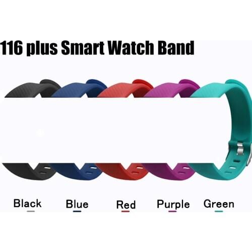 Original Smart Wrist Band Bracelet Strap for 116 Plus Smart Watch Strap Silicone Bracelet Wristband Wrist Strap Smart Accessory