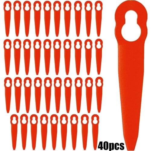 40pcs Plastic Blades For STIHL FSA 45 Cordless Strimmer Grass Cutter Trimmer BladesMower Garden Set Trimmer Blade