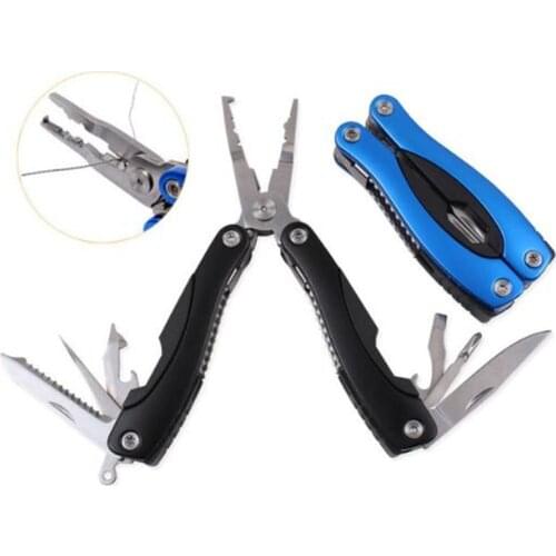 Fishing Lure Pliers Multifunctional Folding Integration One-piece Control Stainless Fish Scale Knife Universal Tools Accessories