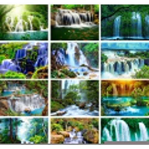 Full Diamond Painting 5D Landscape Waterfall Home Decoration Gift Cross Stitch Kit Rhinestone Embroidery Mosaic Picture