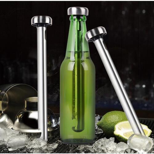 304 Stainless Portable Beer Wine Beverage Chiller Stick Cooler Kitchen Tool stainless steel Beverage Cooler suitable daily use