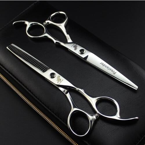 Professional 5.5, 6 inch hairdressing and hair straightening scissors hairdressing set suit salon tools stainless steel material