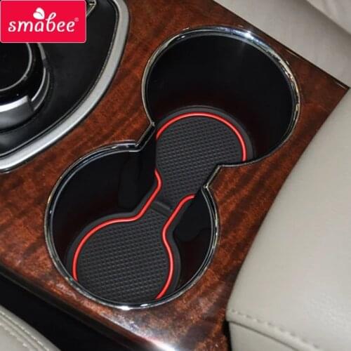 Anti-Slip Gate Slot Mat for Mitsubishi Pajero Sport 2015 2016 2017 2018 2019 Montero Shogun Interior Accessories Rubber Coaster