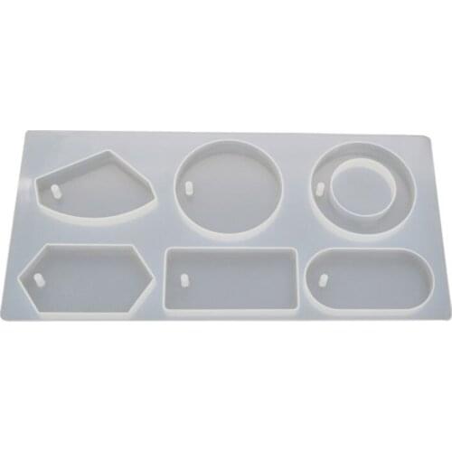 DIY Craft Transparent Silicone Mold Necklace Pendant Resin Mould