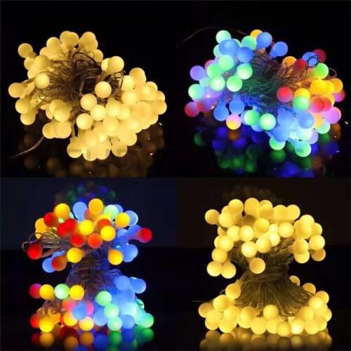 3M Battery Star Ball Outdoor String Garland Lights Fairy Christmas Tree Holiday Wedding Party Patio Room Wall Decoration Lamp