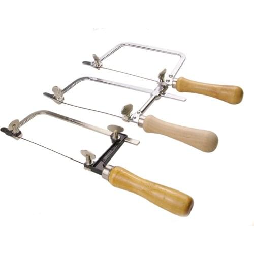 U-shape Saw Bow With Wooden Handle Fixed Adjustable Jewelry Saw Frame Diy Tools