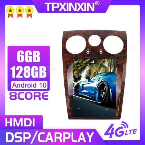 Vertical Screen Android 10 128B Car Radio GPS Navigation For Bentley Speeding Supersport Multimedia Player Auto Stereo Head Unit