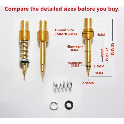 2PCS fuel ratio adjusting screw) Keihin the carb air screw for a variety of carburetor CVK CBR CB-1 GR PD26JS