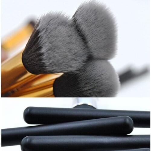 10pcs/set Makeup Brushes Professional Concealer Soft Cosmetic Set Rose Gold Make Up Face Foundation Brush Kit Beauty Brand Tool