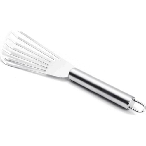 100Set Steak shovel Slotted turner fish stainless steel flexible Stainless steel shovel Pancakes turner Cooking tool kitchenware
