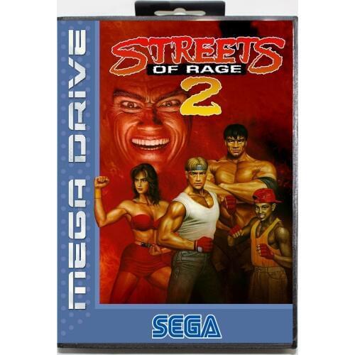 Streets of rage 2 16 bit SEGA MD Game Card With Retail Box For Sega Mega Drive For Genesis