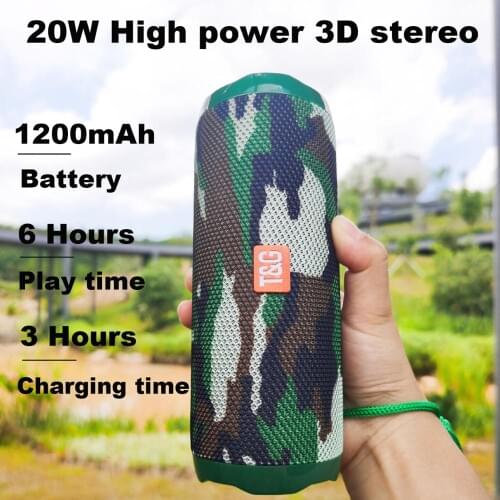 20W Portable Bluetooth speakers 3D hifi stereo subwoofer sound system for pc mini soundbar bass caixa de som FM radio altavoces