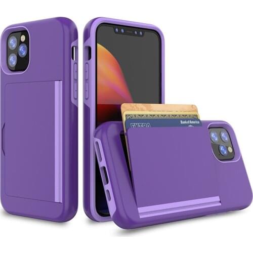 Candy Color Case For iPhone 11 Pro Case Iphone 11Pro 5.8 Armor Card Slot Cover For iPhone X XS MAX XR Funda iPhone 11 Phone Case